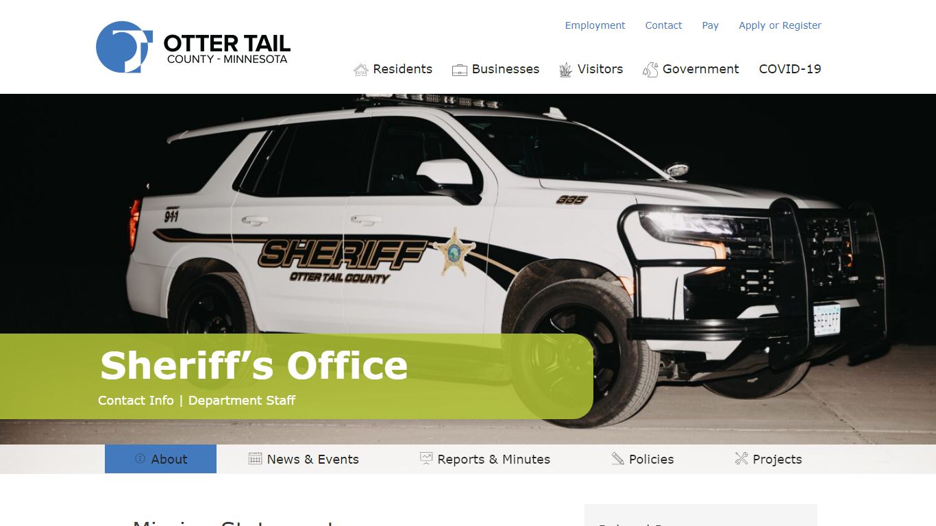 Sheriff’s Office | Otter Tail County, MN